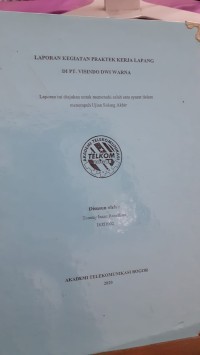 Image of LAPORAN KEGIATAN PRAKTEK KERJA LAPANG DI PT. VISINDO WARNA