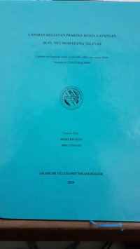 Image of LAPORAN KEGIATAN PRAKTEK KERJA LAPANGAN DI PT. NET MEDIATAMA TELEVISI