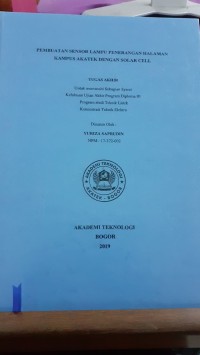 Image of PEMBUATAN SENSOR LAMPU PENERANGAN HALAMAN KAMPUS AKATEK DENGAN SOLAR CELL