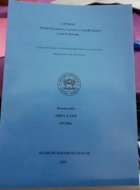 Image of LAPORAN PRAKTEK KERJA LAPANGAN DI BENGKEL CATUR MOTOR