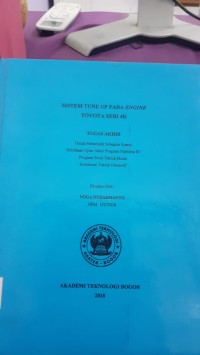 Image of SISTEM TUNE UP PADA ENGINE TOYOTA SERI 4K