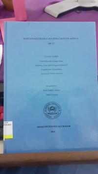 Image of RANCANGAN CHASIS PADA MINI CAR KATE AUTO 15 100 CC