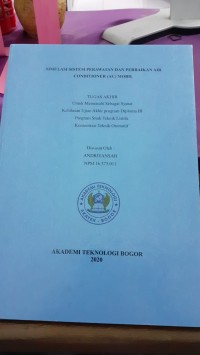 Image of SIMULASI SISTEM PERAWATAN DAN PRBAIKAN AIR CONDITIONER (AC) MOBIL