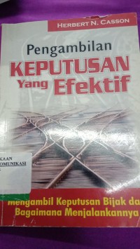 Image of pengambilan keputusan secara efektif