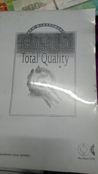 Image of managing for total quality