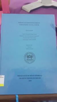 Image of PERAWATAN SISTEM PELUMASAN PADA ENGINE TOYOTA SERI 4K