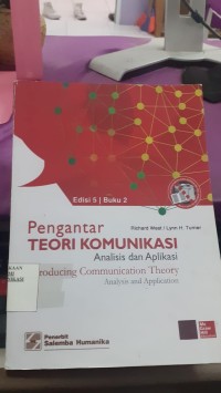 Image of PENGANTAR TEORI KOMUNIKASI