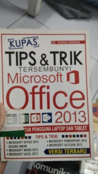 Image of KUPAS TIPS DAN TRIK TERSEMBUNYI MICROSOFT OFFICE 2013