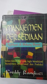 Image of Manajemen Persediaan Aplikasi Di Bidang Bisnis