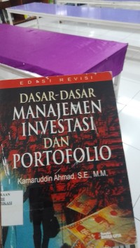 Image of Dasar Dasar Manajemen Investasi Dan Porotofolio