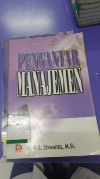 Image of Pengantar Manajemen