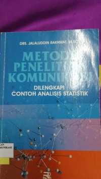 Image of Metode Penelitian Komunikasi