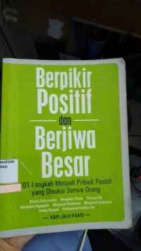Image of Berpikir Positip Dan  Berjiwa Besar