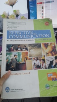 Image of Effective Communication An Integrated Course Of Engglish For Vocational High School