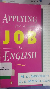 Image of Applying For a JOB In English