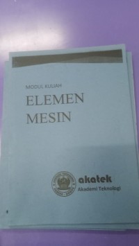 Image of Modul Kuliah Elemen Mesin