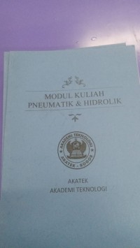 Image of Modul Kuliah PNEUMATIK & HIDROLIK