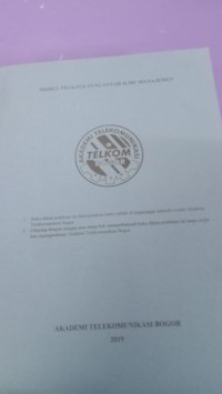 Image of Modul Praktekum Pengantar Ilmu Manajemen
