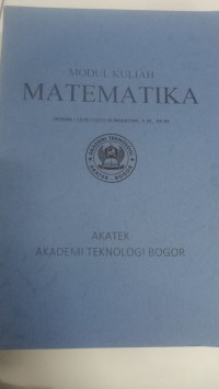 Image of Modul Kuliah MATIMATIKA