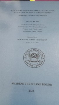 Image of RENCANGAN SISTEM MONITORING  BIAYA LISTRIK MENGUNAKAN MODUL MODEMCU ESP8266