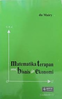 Image of matematika terapan untuk bisnis dan ekonomi